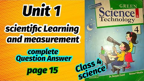 Scientific Learning And Measurement || All Answer Note || Unit 1, Class 4 Science