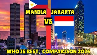Manila vs Jakarta Comparison  2026 latest: –Full  Strength Comparison in every position Who is best?