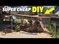 CHEAP DIY SHADE COVER FOR BACKYARD KOI POND, CRAZY!