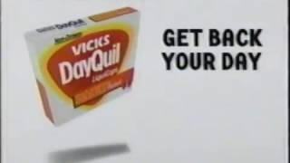 Dayquil Commercial - Get Back Your Day Medicine Pour Milk Into Cereal Box 2000