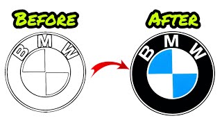 BMW Logo Coloring Pages | Satisfying Videos #2 | Relaxing Videos | #shorts