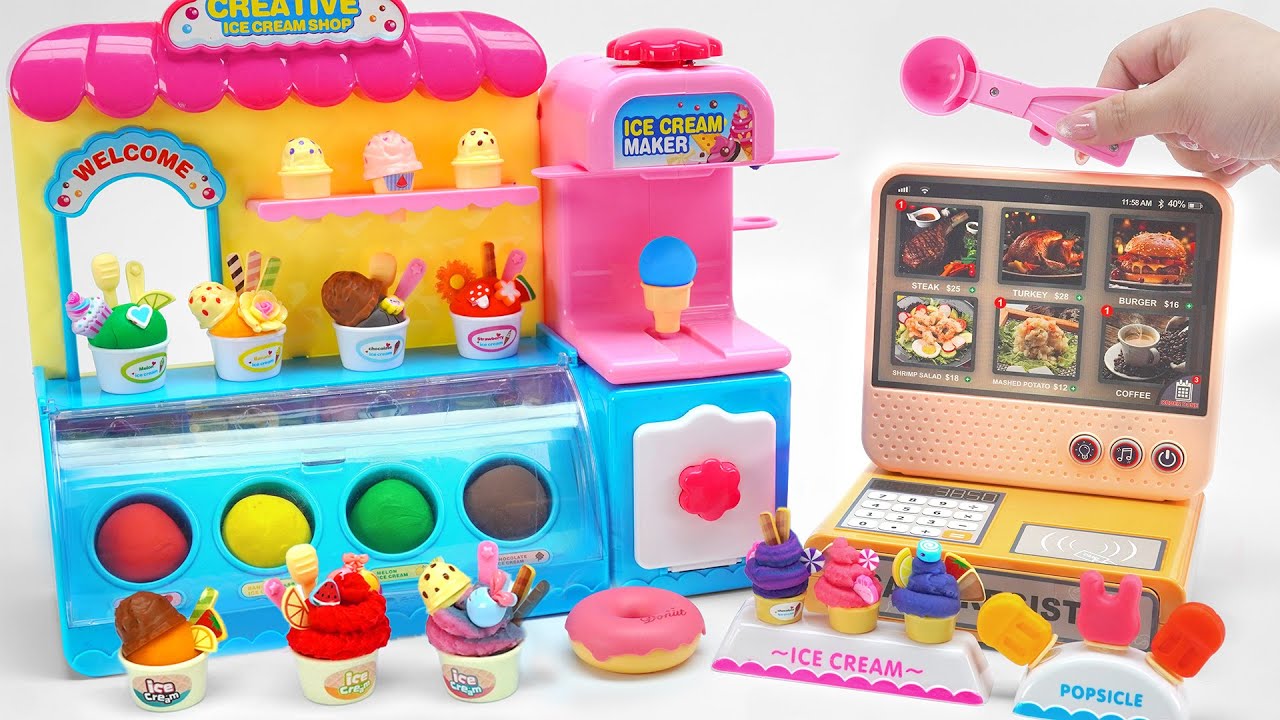 Ultimate Toys Collection ASMR, Satisfying Unboxing Sweet Ice Cream Shop PlaySet ASMR
