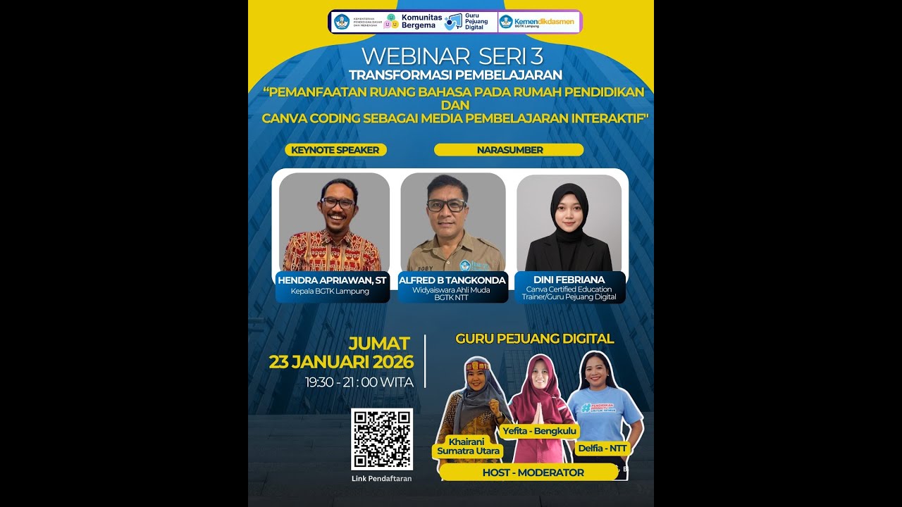 Pemanfaatan Ruang Bahasa pada Rumah pendidikan dan Canva Coding Sebagai Media Pembelajaran Interakti