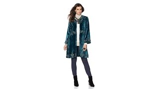 Rara Avis By Iris Apfel Owl Brocaded Duster