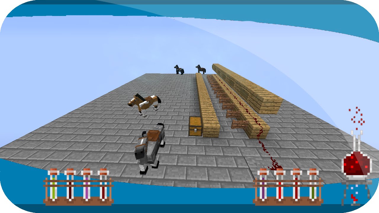 Minecraft Caballos | Test de Velocidad - Tutorial - YouTube