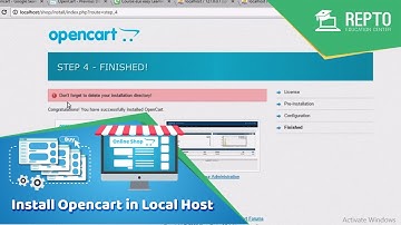 REPTO - E-Commerce website | Open Cart Bangla Tutorial Install Opencart in Local Host 05