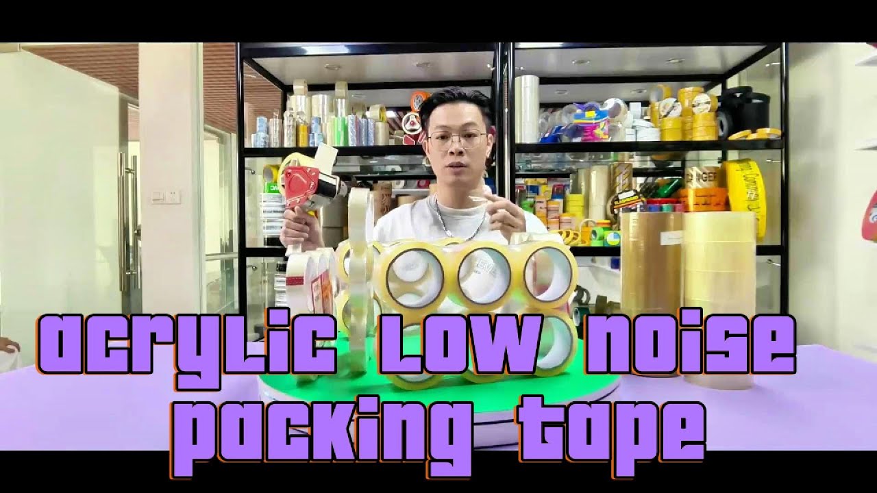 3 inch packing tape quiet,low noise transparent tape supplier,no noise shipping tape