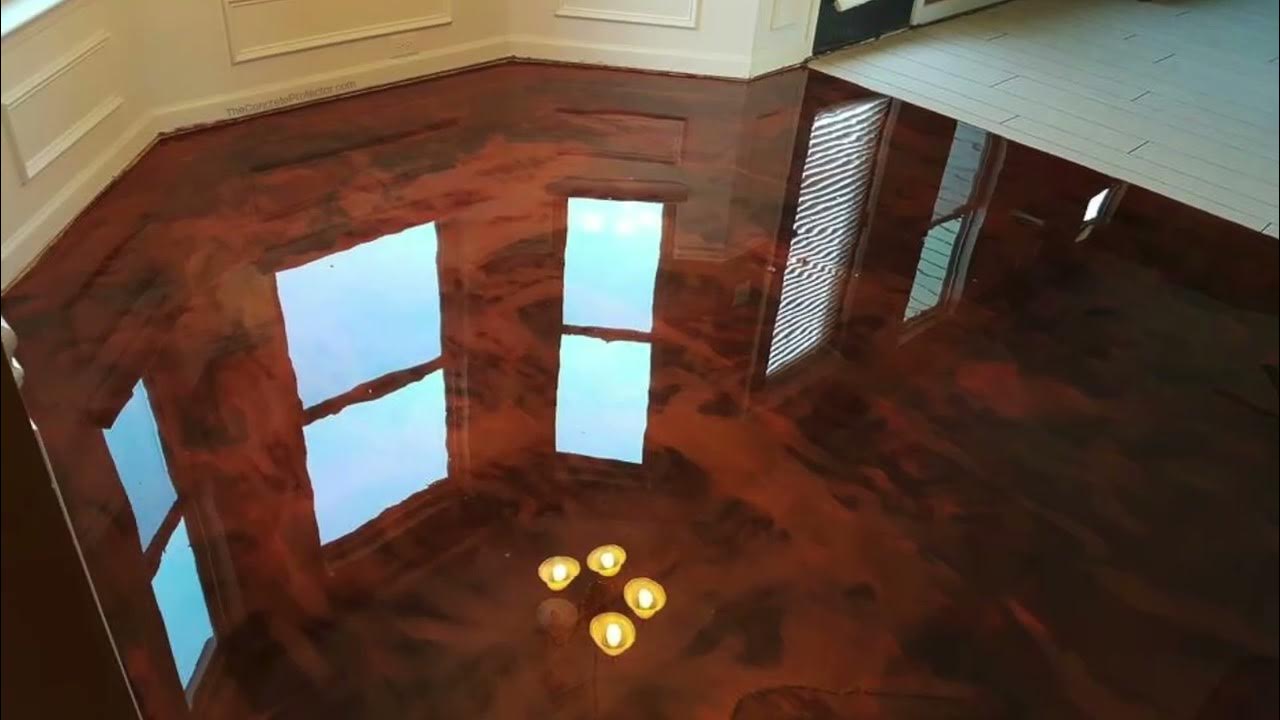 How To Create Metallic Marble Epoxy Concrete Floors StepByStep Guide