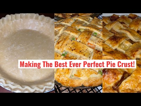 How To Make Easy, Best Ever HOMEMADE PIE CRUST RECIPE: Make A FLAKY, BUTTERY PIE CRUST From Scratch!