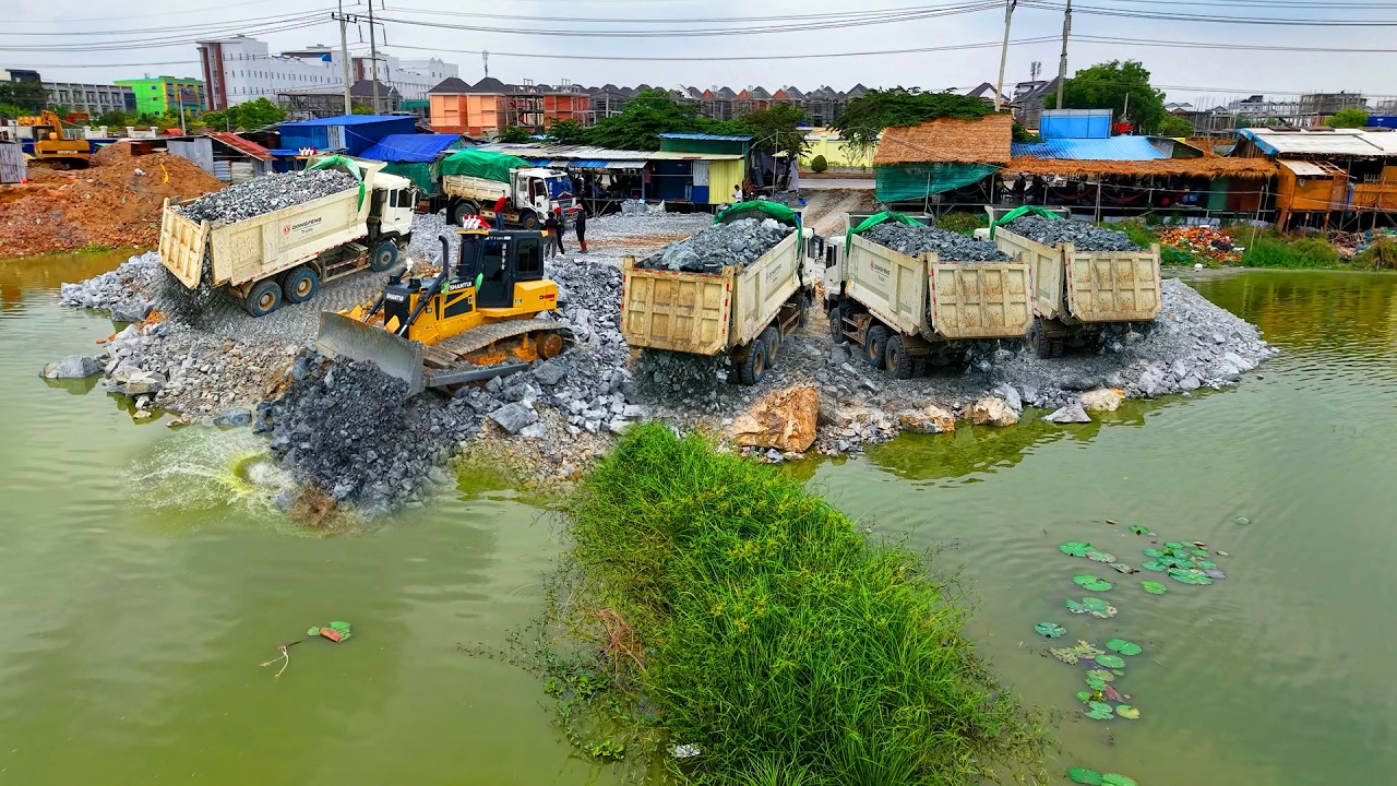 Episode (05​) Processing Filling Up The Land huge, Transaction Machinery, Bulldozer & Dump truck