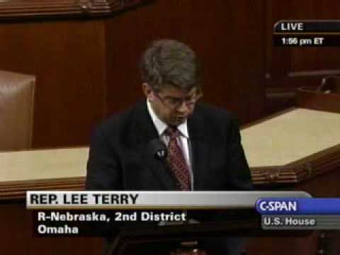 Rep. Lee Terry speaks against global warming bill