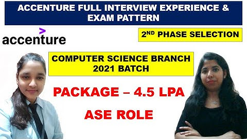 Accenture ASE Interview Experience | Full Exam Pattern & Interview Questions| 4.5 LPA