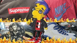 Trip To The Thrift #85 SUPREME Box Logo Hoodie?!!/NIKE GRAIL!!!/BAPE Hat?!!