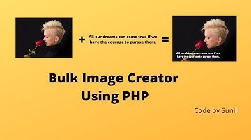 Add text on image - Bulk Image Creator Using PHP