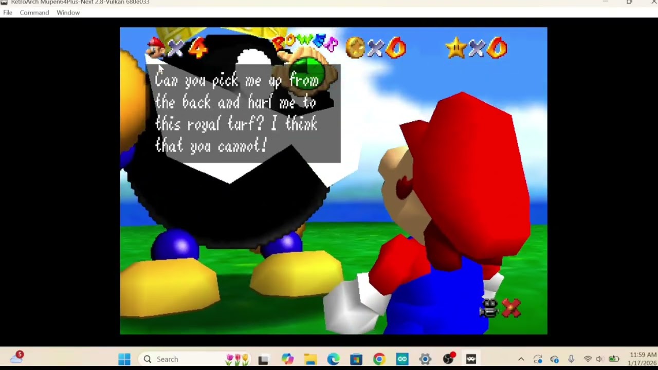 Getting 1 star Speedrun in SM64