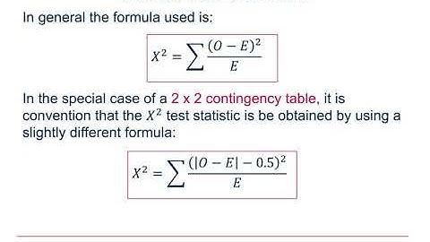 OCR Statistics: Chi-squared tests 1-4
