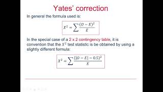 OCR Statistics: Chi-squared tests 1-4