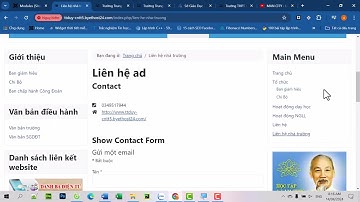 Phần 4   Tạo Liên hệ  - Thư viện Video -  Bản đồ cho website joomla