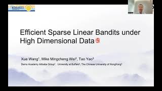 KDD 2023 - Efficient Sparse Linear Bandits under High Dimensional Data