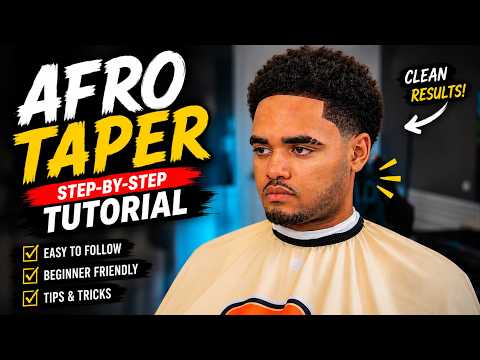 How to Cut a Clean Afro Taper | Step-by-Step Barber Tutorial (2026)