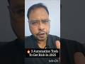 🔥 3 Automation Tools #Automation #AItools #MakeMoney2025 #PassiveIncome #ProductivityHacks #AI