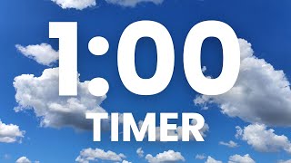 1 Minute Timer for Church | Bright Clouds Theme
