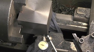 Make a Accurate Cube / Block Parallel & Right Angle Sides on a Lathe "mr factotum"