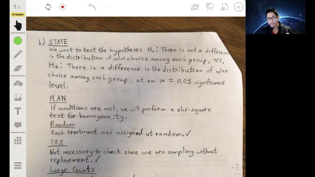 Chi Square Test For Homogeneity By Graphing Calculator AP Statistics chi-square-test-for-homogeneity-by-graphing-calculator-ap-statistics