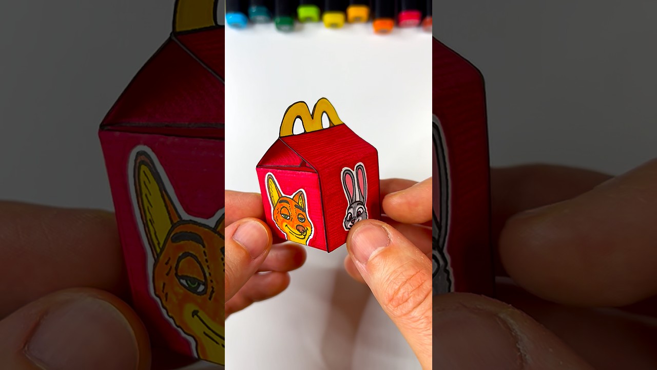 DIY Miniature McDonald’s Zootopia 2 Happy Meal | Paper Craft Ideas 
