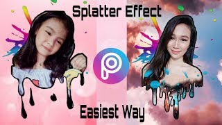 How.to make: PICSART Splatter Effect| The Easiest way| Facebook Dripping Profile Picture