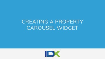 Creating a Property Carousel Widget