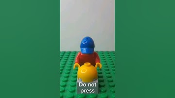 Do Not Press The Button LEGO Edition. #stopmotion #lego #satisfying #bricks #legoart #shorts