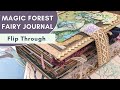 Junk journal flip through  magic forest fairy journal  ggg junk journal page ideas with printables