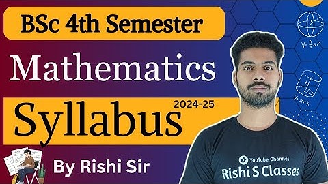 Bsc 4th Semester Mathematics Syllabus 2024 | Differential equations and mechanics | By Rishi Sir