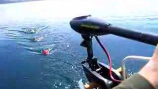 Fishing on an Intex Inflatable with 55 lbs trolling motor