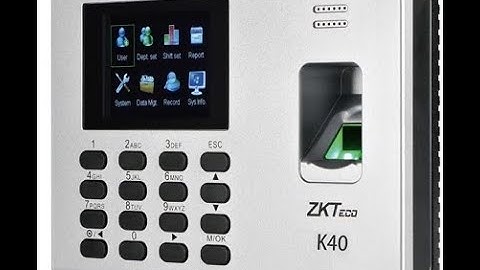 Zkteco K40 Attendence Machine + Door Lock + Exit Button  Connection Layout