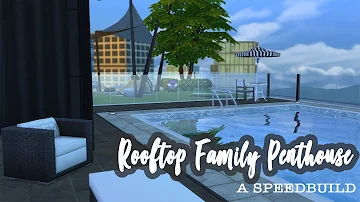 Sims 4 Family Friendly Penthouse Speedbuild!