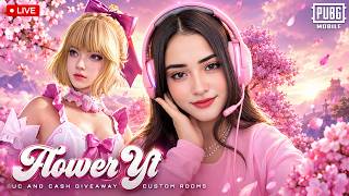 PUBG MOBILE LIVE |  CASH AND UC GIVE AWAY | CUSTOM ROOMS | ROAD TO 50K | FLOWER YT screenshot 4