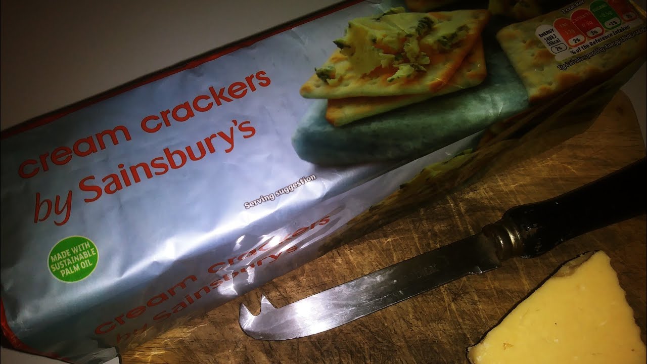 Sainsbury's cream crackers review YouTube