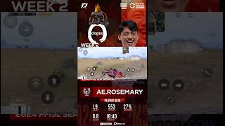 AE Rosemary #pubgmobile #pubgesports #bgmi #pubg #pubgm #pubgclips #bmsd #bgis #pmslcsa #pmgc #fyou