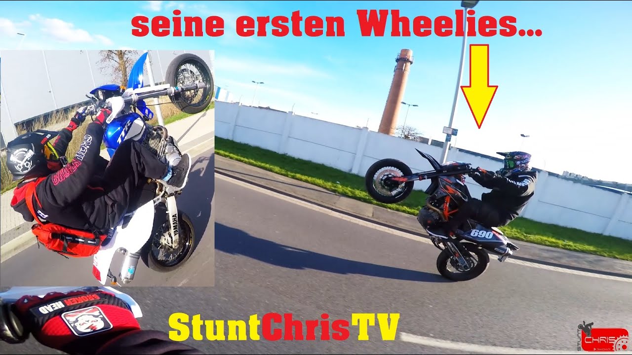 StuntChris | Er macht seine ersten Wheelies!^^ | Bikeporn KTM VS. Yamaha | SumoVlog *003* | 2020 |