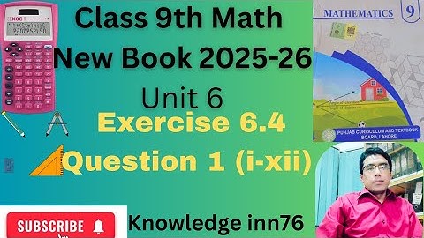 9th Class Maths New syllabus Chapter 6 Exercise 6.4 Q1(i-xii)-class 9 math Trigonometry 6.4