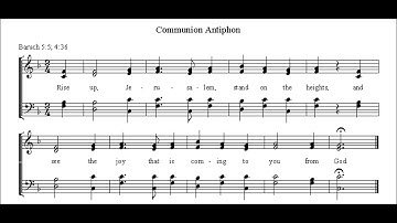 Second Sunday of Advent Communion Antiphon (Simple Choral Gradual)
