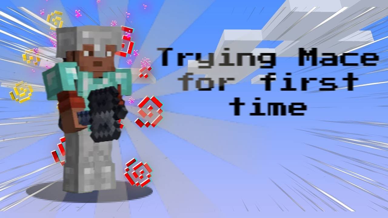 Trying MACE For The First Time || Minecraft Mace PVP - YouTube