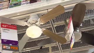 Ceiling fans at Home Depot
