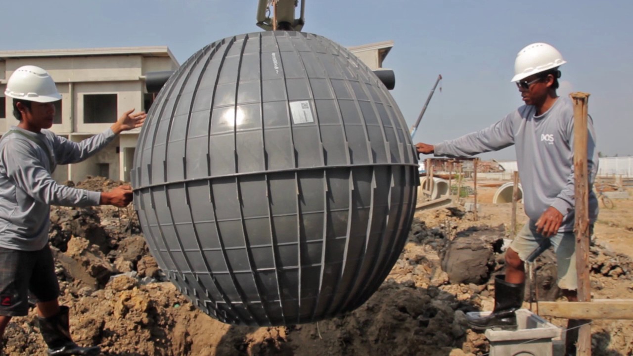 การติดตั้งถังบำบัดน้ำเสีย