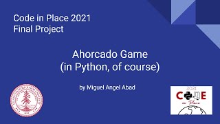 Code in Place 2021 Final Project   Ahorcado Game screenshot 1