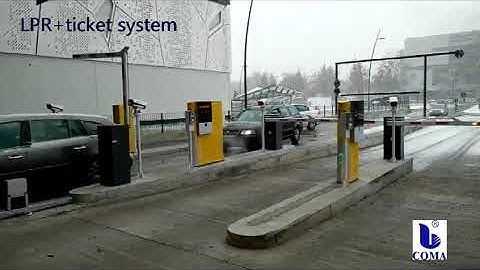 Serbia shopping mall project license plate recognition and ticket access control parking system