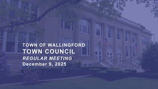 Town Council - Regular Meeting - Tuesday, December 9, 2025