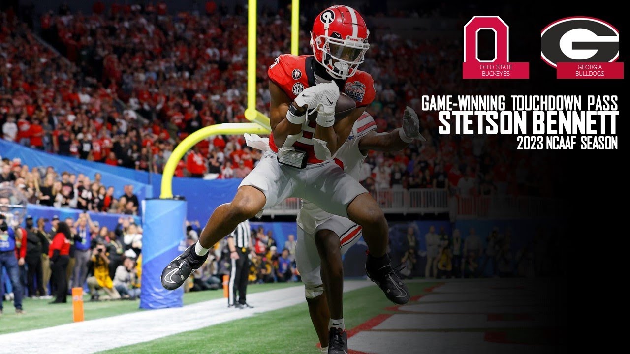 Stetson Bennett | Finds Adonai Mitchell For The GAME-WINNING Touchdown | OSU@UGA | 2023 NCAAF SEASON